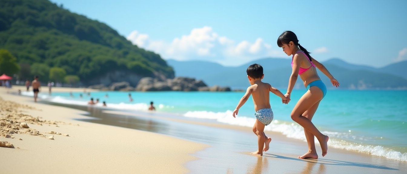 Aoshima Beach Park with Kids: Swimming, Cafes & Toilets