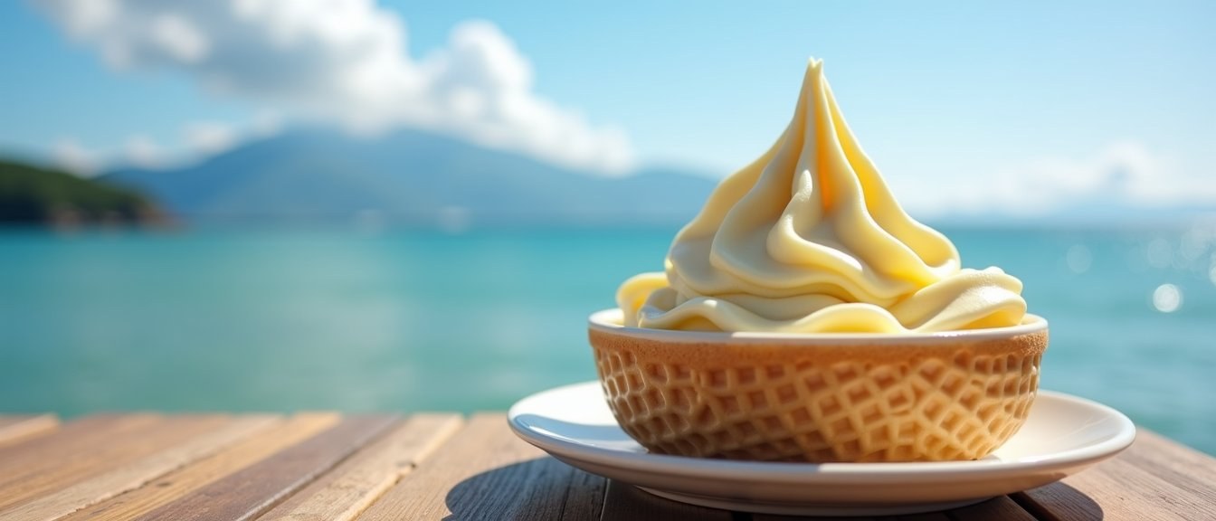 Enjoy Salt Pudding & Ice Cream with Ocean Views at Mataichi no Shio in Itoshima