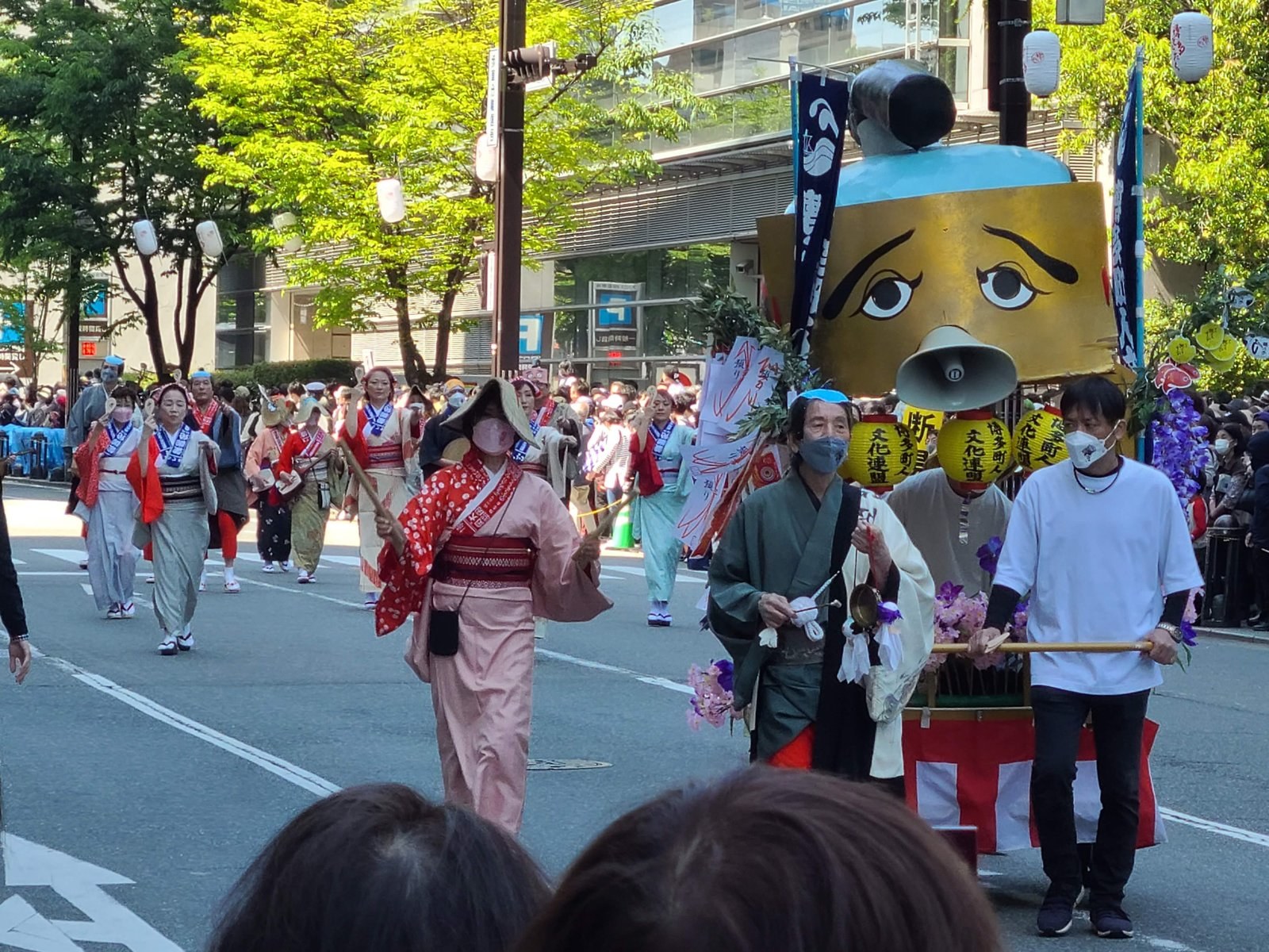The Hakata Dontaku festival parade in Fukuoka