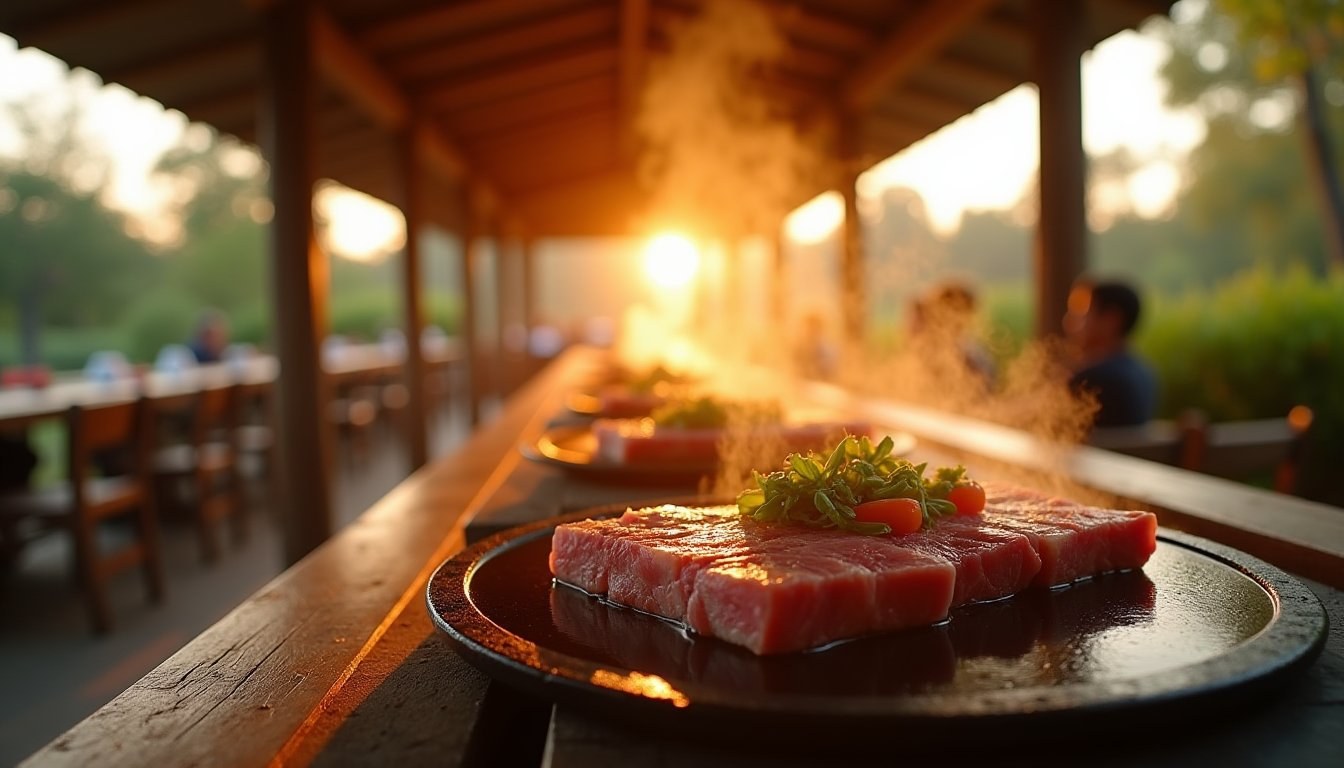 Food Options: Starbucks, Cheese, and BBQ — Family Camping at Snow Peak Aburayama Fukuoka: Glamping, Nature & Farm Fun