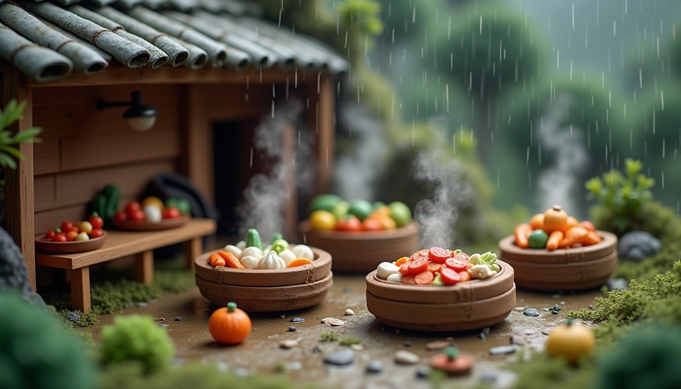 Rainy-Day Food Strategies: Jigoku Mushi Kobo & Family Restaurants — Rainy Day in Beppu with Kids: Indoor Hot Springs, Co