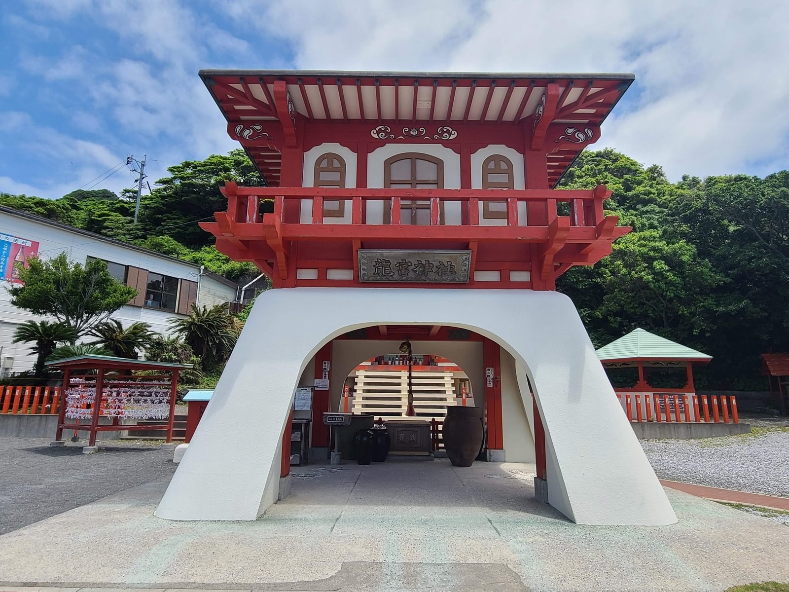 Ryugu Shrine on the Kagoshima coast